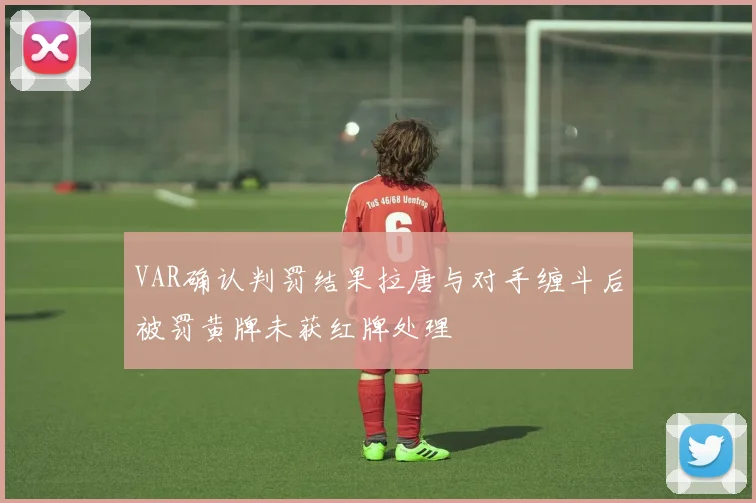 VAR确认判罚结果拉唐与对手缠斗后被罚黄牌未获红牌处理